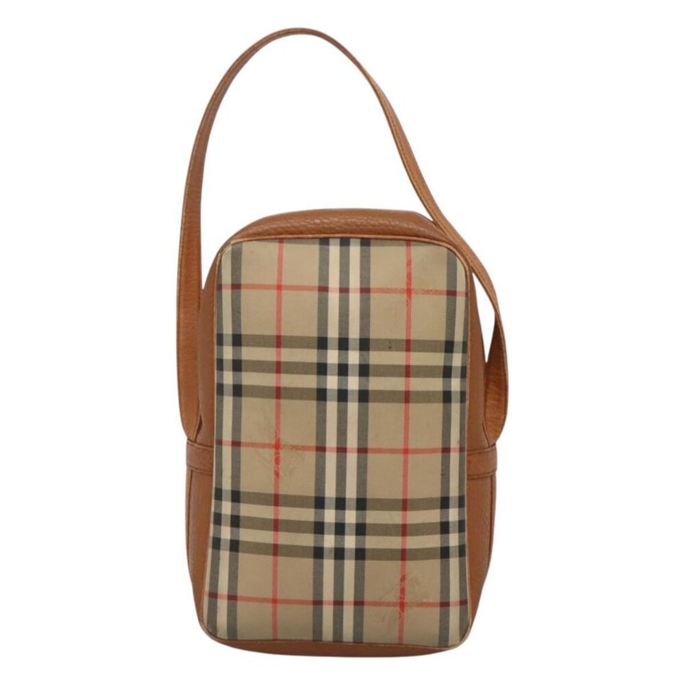 Burberrys Nova Check Blue Label Shoulder Bag Canvas Beige Auth - Picture 4 of 16